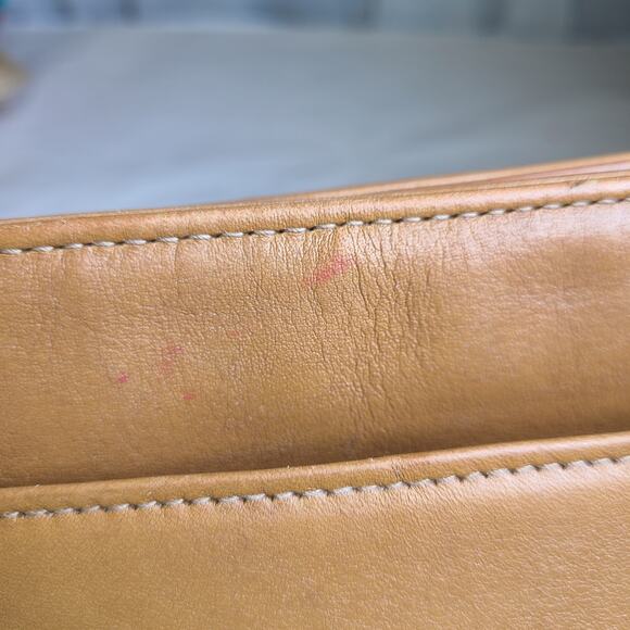 Vintage Old Coach Equestrian Zip Crossbody Shoulder Bag Toffee Leather 9802 - Picture 7 of 11